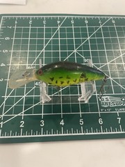 Vintage Cross-Eyed Deep Diving Crankbait Lure Firetiger Bug Eye Tackle