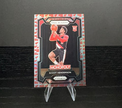 2023-24 Panini Prizm Monopoly Scoot Henderson Rookie Dice Prizm #75