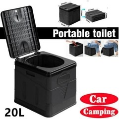 👍 20L Portable Folding Toilet Car Outdoor Travel Potty for Camping Hiking Beach