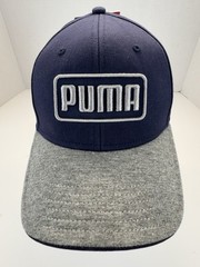 Puma Greenskeeper II Cap Peacoat Medium Gray Heather Adjustable Strap NEW