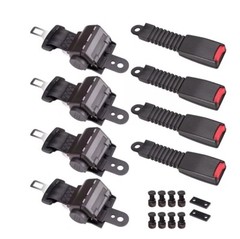 Universal Golf Cart Seat belts with buckles For EZGO Yamaha Club Car 4 Sets
