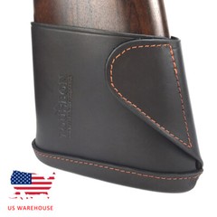 TOURBON Slip-on Buttstock Recoil Pad Full Leather Rifle Shotgun Stock Holder
