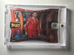 Cristiano Ronaldo 2020 Panini Select UEFA Euro Mezzanine RED /65 #136 Die-Cut