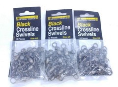 Hi-Tech Tackle Black Crossline Barrel Swivels size 4/0 36 Count Packs USA SELLER