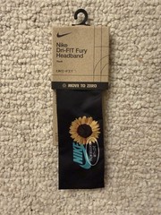 Nike Fury Headband Youth OSFM Black/White/Washed Teal