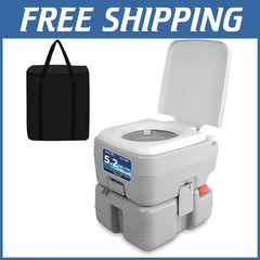 Easy-to-Clean Camping Toilet with Level Indicator-~