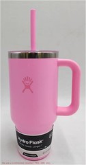 Hydro Flask 32 fl oz Travel Tumbler Clear Lid – Passion Pink READ DESCRIPTION