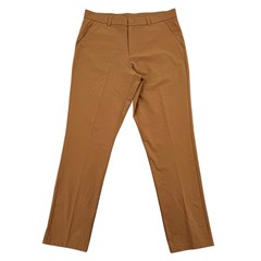 Pudolla Mens Golf Pants 32×34 Camel Brown Performance Slacks Flat Front Chino