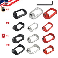 Gen 1 2 3 4 5 Anodized Aluminum Flared Magwell For Glock 17/19/22/24/31/34/37/35