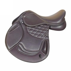Leather Jumping/Close contact, Double Flap Changeable Gullets Saddle