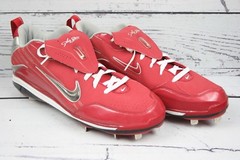 New! NIKE ‘Air Shaw Elite’ Red 9 Spike Metal Baseball Cleats Men’s Sz. 16
