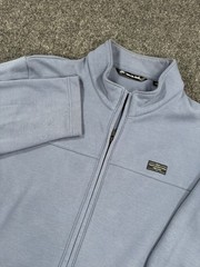 TravisMathew Full Zip Jacket Blue United Rentals Golf Mock Neck Men’s L