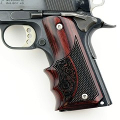 Altamont 1911 Grips – Fingergroove – Full Size 1911 Real Wood Gun Grips w. Am…