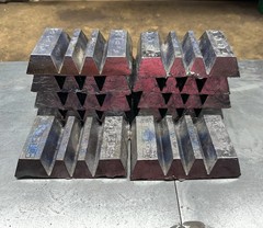 10 LB+ Clean Soft Lead Ingots – Fluxed – Sinkers, Jigs, Casting, FREE SHIPPING