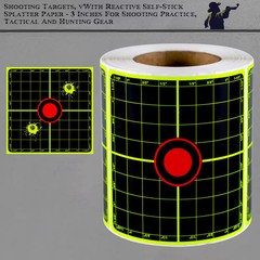 Shooting Target Stickers 200PCS 3 Inch Splash Fluorescent Practice Targets