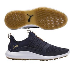Puma IGNITE NXT SOLELACE Golf Shoes Peacoat/Puma Team Gold 11.5 Medium