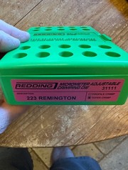 31111 – Redding Micro Adjust Taper Crimp Die – .223 Remington