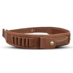 Handmade Genuine Leather Cartridge Belt Hunting Belt Brown