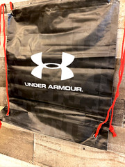 Under Armour Drawstring Backpack Unisex Adult Black Red White NEW 2055