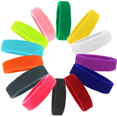 Sweatband Head Band Terry Cotton Sweat Headband Gym Workout Sports Sweatbands