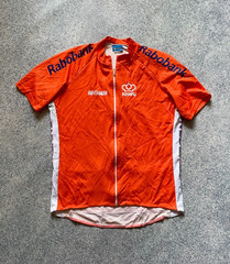 Netherlands Olympic Team Bio-Racer Holland KNWU Rabobank cycling shirt Sz L