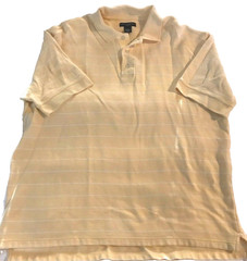 Ivy Crew Classics Yellow and white polo size xl