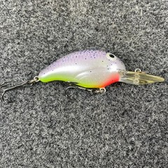Pre Pradco Bandit 200 Series Vintage Crankbait 2″ 1/4oz Flaming Grape Shad 2D06