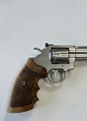 Custom Walnut Grips for Colt Python, 2021+ Anaconda, Official Police & Trooper I