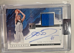 2023-24 Panini Impeccable Elegance Dirk Nowitzki Jersey Auto /15 Mavericks