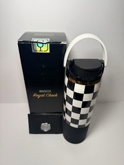 BrüMate ROYAL CHECK BLACK WHITE CHECKERS 25oz Rise Tumbler Water Bottle NWT NIB