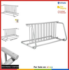 Floor Bike Rack 10 Holders 59 Inch Steel Double Sided Storage Stand for Garage