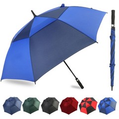 Umbrella Large Golf Umbrellas for Rain Windproof 68 Inch Royal Blue/Navy