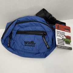 Wilcor Waist Shoulder Bag Fanny Pack Hiking Hip Ripstop Carry Blue New NWT