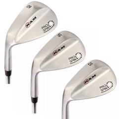 Ram Golf Pro Spin Stainless Wedge Set – 52, 56, 60 Wedges – Mens Left Hand