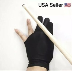 Spandex Snooker Billiard Cue Glove Pool Left Hand Open Three Finger Accessory