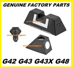 Genuine OEM Glock Sight Polymer Fixed 6.1mm Rear and Front 42 43 43X 48
