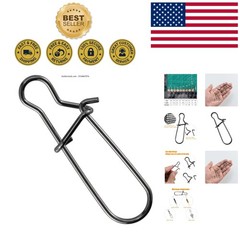 Versatile Fishing Snaps – 100 Pack, Corrosion Resistant 26-220LB Duo Lock Clips