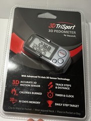 3D Trisport Walking 3D Pedometer -By Realalt – W/ Clip & Strap NEW and SEALED!!!