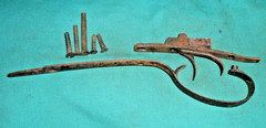 Antique Belgium 12ga Underlever SXS Shotgun TRIGGER/GUARD/PLATE/SCREWS TJ7652