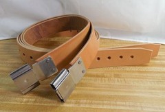 USA Handmade WESTERN STIRRUP LEATHERS_2″ x 66″ LIGHT OIL_NATURAL Tan w/ BUCKLES