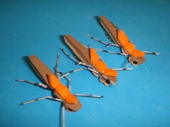FLY FISHING FLIES – Brown/Tan MORRISH HOPPER size #10** (6 pcs.)