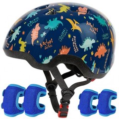 Toddler Small (17.7-20.5 in) for 12 Months-3 Years, Navy Blue Dinosaurs