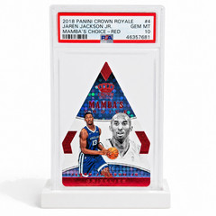 PSA 10 POP 3 Jaren Jackson Jr Mamba’s Choice Red /75 Kobe Bryant Crown Royale