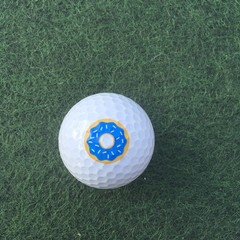 Breakfast Series- Doughnut With Sprinkles Logo Golf Ball