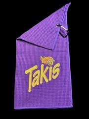 Takis (5in Logo) Golf Towel (8in x 16in) 32k Stitches