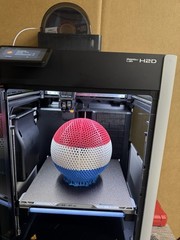 America 250 Patriotic Airless Basketball | Full Size PEBA, Red White Blue Size 7