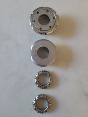 SHIMANO 333-polished Bottom Bracket Cups & bearings-NICE-1.37 X 24–SHIPS ASAP