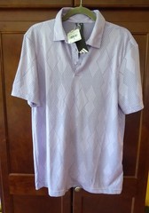 Adidas Men’s Ultimate365 Micro Texture Polo Golf Shirt JW4143 Plum – Medium