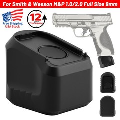 Black Extended Base Plate for Smith & Wesson M&P 1.0/2.0 Full Size 9mm magazines