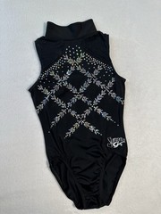 Simone Biles GK Elite LEOTARD Gymnastics USA REPLICA Lace HIGH NECK Bling AXS